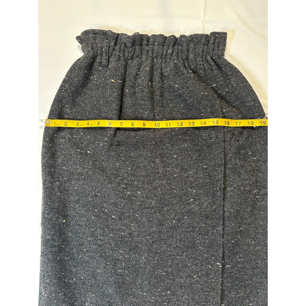 Vintage Karen Kane 90s Wool Fringe Maxi Skirt | Boho Ethnic | Made USA M - Picture 10 of 11